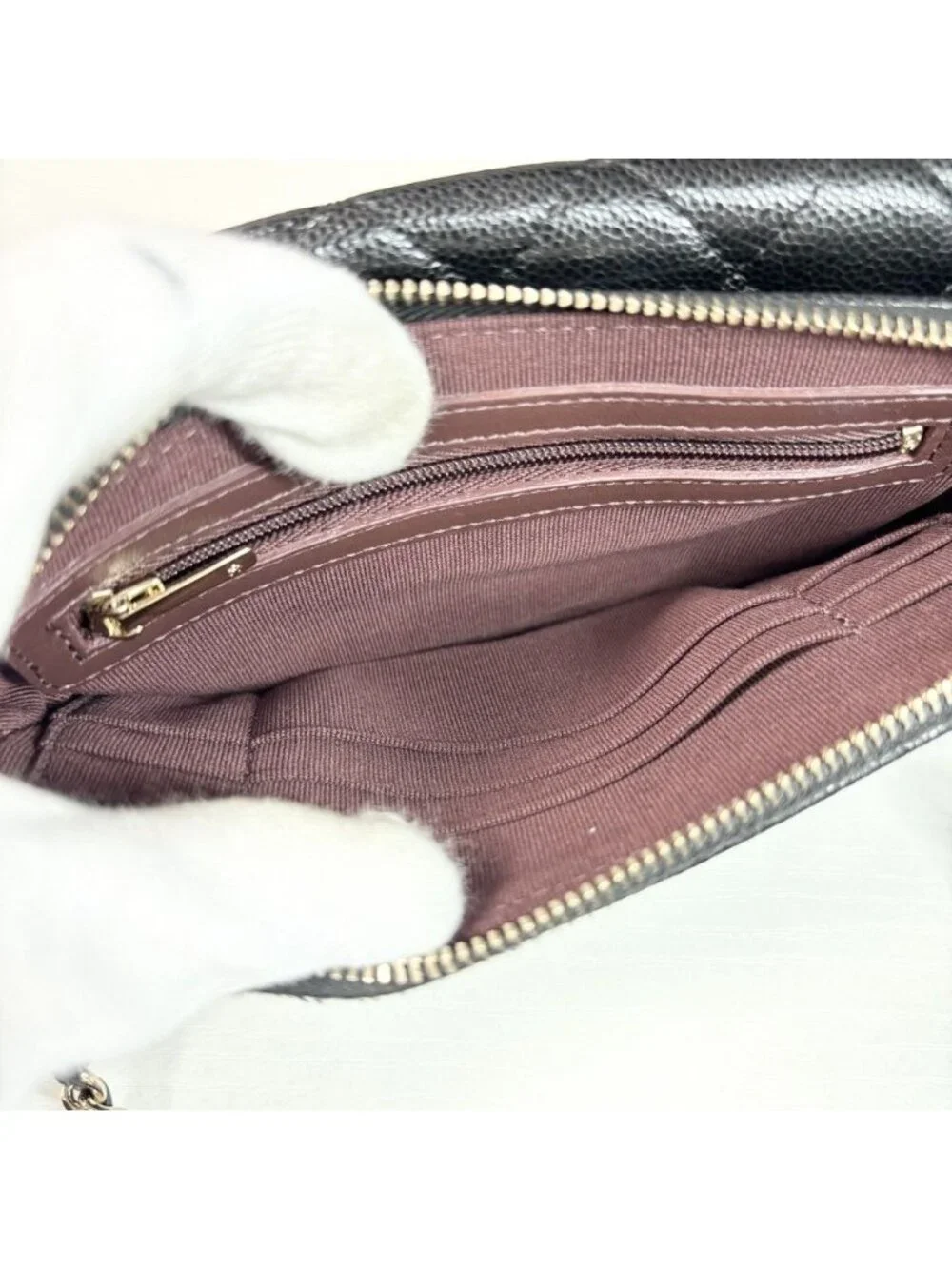 Chanel Shoulder Bag Quilted Flap Phone Case Chain Wallet Crossbody CC Logo